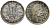 Сербия 50 пара 1915 Петер I (1903-1918), без подписи дизайнера KM 24.2 серебро  UNC  1530-1232