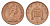Великобритания 1 пенни 1974 Елизавета II (1952-2022) KM 915, Spink 4237 бронза 4627-646