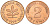 Германия 2 пфеннига 1999 D KM 106a сталь плакированная медью PROOF 4617-951