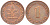 ФРГ 1 ПФЕННИГ 1968 F KM 105, J. 380 сталь плакированная медью 116-358