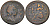 Великобритания 1/2 пенни 1720 Георг I (1714-1727) KM 557, Spink 3660 медь 441-911