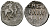 ВЕЛИКОЕ КНЯЖЕСТВО МОСКОВСКОЕ ДЕНГА 1535 - 1547 ИВАН IV ВАСИЛЬЕВИЧ, МОСКОВСКИЙ МОНЕТНЫЙ ДВОР, 0,34 ГР ГиК №26 серебро 262-1021