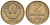 СССР 2 копейки 1984 Y 127a, Schon 76a латунь 4613-632