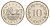 Мальта 10 центов 1972 баржа Великого магистра KM 11 медно-никель UNC 4648-1051