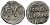 ВЕЛИКОЕ КНЯЖЕСТВО МОСКОВСКОЕ ДЕНГА 1535-1547 ИВАН IV ВАСИЛЬЕВИЧ, МОСКОВСКИЙ МОНЕТНЫЙ ДВОР, 0,33 ГР ГиК №33 серебро 262-739