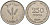 Израиль 250 прута 1949 JE 5709, без жемчужены KM 15 медно-никель 221-814
