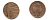 Великобритания 1 пенни 2008 Елизавета II (1952-2022) KM 1107, Spink B6 сталь плакированная медью 177-1146