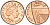 Великобритания 1 пенни 2010 Елизавета II (1952-2022) KM 1107, Spink B6 сталь плакированная медью 4609-726