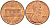 США 1 ЦЕНТ 1976 ЛИНКОЛЬН KM 201 медь цинк UNC 3309-248