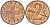 Швейцария 2 раппена 1970 KM 47 бронза UNC 4592-725