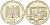 ФРГ 10 марок 1993 F, 1000 лет городу Потсдаму KM 180 серебро UNC 00-00