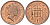 Великобритания 1 пенни 1994 Елизавета II (1952-2022) KM 935a, Spink 4391 (B4) сталь плакированная медью 4609-531