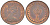 Великобритания 1/2 пенни 1971 Елизавета II (1952-2022) KM 914, Spink 4239 бронза 112-1222