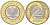 Польша 2 злотых 2010 MW KM 283 биметалл UNC 4566-615