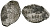Русское Царство копейка 1584-1598 Федор Иванович, Московский  монетный двор, 0,63 ГР ГиК №126 серебро 262-618