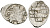 Русское Царство копейка 1547-1584 Иван IV Васильевич, Псковский  монетный двор, 0,68 ГР ГиК №95 серебро 262-122