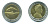 ТРИСТАН ДА КУНЬЯ 25 ПЕНСОВ 2008 ДЕЛЬФИНЫ KM 33 биметалл UNC 540-313