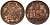 Бельгия 2 сантима 1912 Belges, Альберт I (1910-1934) KM 64 медь 4601-621