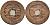 Китай 1 цянь (кэш) ND (1875-1908) династия Цин (1636-1912), Гуансюй (1875-1908), диаметр 24 мм, вес 4 гр бронза 4121-1052
