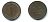 ФРГ 1 ПФЕННИГ 1970 F KM 105, J.380 сталь плакированная медью 3999-1041