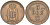 Швеция 5 эре 1881 Оскар II (1872-1907) король Швеции и Норвегии, SMALL LETTERING KM 736 (516) бронза 3457-431