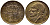 БЕЛЬГИЯ 50 САНТИМОВ 1953 BELGIE KM 145 бронза 4392-758