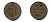 ФРГ 1 ПФЕННИГ 1977 D KM105, J.380 сталь плакированная медью 46-1726