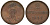 Ганновер 2 пфеннига 1847 A, Эрнст Август (1837-1851) KM 202.2, AKS 125, J. 75 медь 75-1913