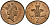 Великобритания 2 пенса 1995 Елизавета II (1952-2022) KM 936a, Spink 4376 (C4) сталь плакированная медью 3333-236