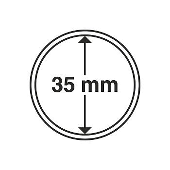 Капсулы круглые – 35 мм, упаковка 10 шт. Leuchtturm. 318983