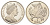 Гибралтар 1 роял 2001 Херувимы KM 900 медно-никель BU 1524-2012
