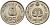 Индия 25 пайсов 1982 IX Азиатские игры KM 52 медно-никель UNC 94-1224