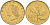 Италия 20 лир 1996 R, дубовый лист KM 97.2 алюминиевая бронза  UNC  4594-1037