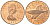 Остров Мэн 1/2 пенни 1977 ФАО - еда для всех KM 32 бронза UNC 4611-448