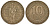 Франция 10 франков 1987 1000 лет первому королю Франции Гуго Капету KM 961 d, Le Franc 371.2 никелированная бронза 4123-642