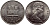 Гибралтар 1 крона 1970 Елизавета II (1952-2022), старый замок KM 4 медно-никель UNC 179-1212