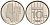 Нидерланды 10 центов 1984 Беатрикс KM 203 никель  UNC  4598-1226