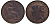 Великобритания 1/2 пенни 1851 Виктория (1837-1901) KM 726, Spink 3949 медь 4111-514