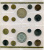Франция набор из 9 монет 1975 SPECEMEN FDC SET (FLEUR DE COIN), запайка, коробка, сертификат KM SS 12 BUNC 3-4-8-17