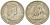 Британские Восточно-Карибские территории 25 центов 1955 Елизавета II (1952-2022), парусник KM 6 медно-никель 108-1124