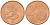 Финляндия 2 евроцента 2000  KM 99 сталь плакированная медью  UNC  4564-368