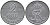 ДАНИЯ 2 ЭРЕ 1953 N; S, ФРЕДЕРИК IX (1947-1972) KM 840.1 цинк 28-1042