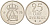 Швеция 25 эре 1973 U, Густав VI Адольф (1950-1973) KM 836 медно-никель UNC 44-118