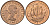 Великобритания 1/2 пенни 1967 Елизавета II (1952-2022) KM 896, Spink 4158 бронза    4161-841