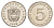 Панама 5 сентесимо 1970 тираж 9.528 экземпляров KM 23.2 медно-никель PROOF 1524-814
