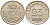 ДАНИЯ 25 ЭРЕ 1960 С;S, ФРЕДЕРИК IX (1947-1972) KM 842.2 медно-никель 202-725