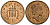 Великобритания 1 пенни 1993 Елизавета II (1952-2022) KM 935a, Spink 4391 (B4) сталь плакированная бронзой 4167-1235