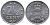 Нидерландские Антилы 2 1/2 цента 1980 Беатрикс (1980-2013) KM 9а алюминий UNC 4610-746