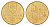 Словакия 1 крона 1993 KM 12 сталь плакированная бронзой UNC 4659-556