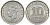 Британская Малайя 10 центов 1943 Георг VI (1937-1952) KM 4a серебро 53-233